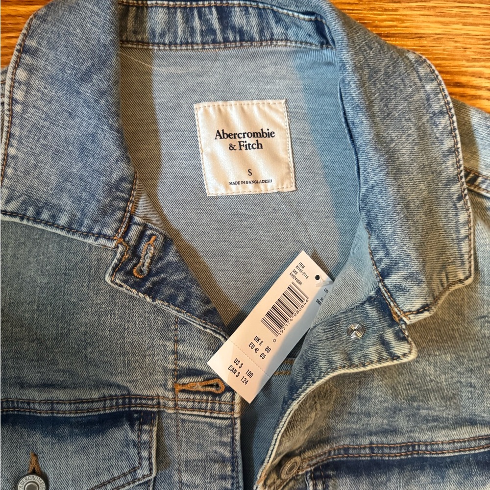Abercrombie & Fitch Light Blue Denim Jacket